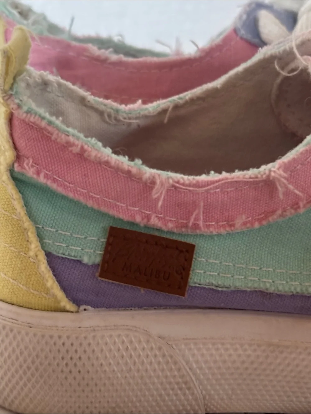 Blowfish Malibu Pastel Rainbow Sneakers Girls 13 🌈